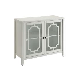 Pali 47 Inch Wall Mirror, Beveled Edge, Art Deco, Faux Crystals, Silver