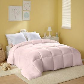 Pink Extra Large Plump Thick Duvet - Bohemian-style Checkered Quilting With Enhanced Warmth And Skin-friendly Comfort. Machine Washable, Hotel-gr (Option: Pink-Q)