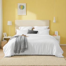 White & Pink Oversized Duvet Cover Set 3-piece Set Includes 1 Duvet Cover & 2 Pillowcases. Made Of Premium Breathable Polyester Fiber, Suitable F (Option: defaulttitle)